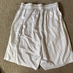 White Nike shorts